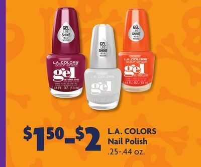 Family Dollar L. a. colors nail polish offer