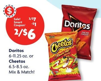 Family Dollar Doritos 6-11.25 oz. or cheetos 6.5-8.5 oz offer