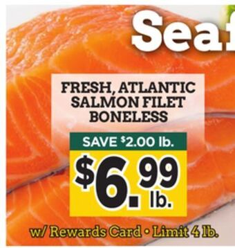 Dearborn Market Fresh, atlantic salmon filet boneless offer