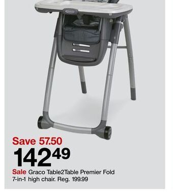 Target Graco table2table premier fold 7-in-1 high chair offer