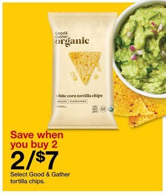 Target Select good & gather tortilla chips offer
