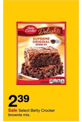Target Select betty crocker brownie mix offer