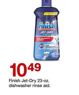 Target Finish jet-dry 23-oz. dishwasher rinse aid offer