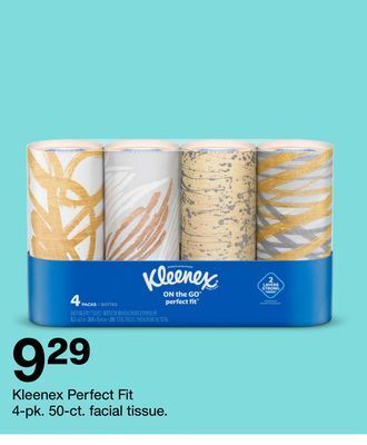 Target Kleenex perfect fit 4-pk. 50-ct. facial tissue offer