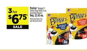 Dollar General Purina beggin' strips dog treats offer