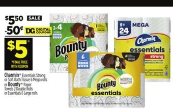 Dollar General Charmin or bounty offer