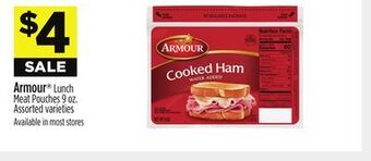 Dollar General Armour lunch meat pouches offer