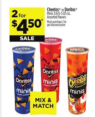 Dollar General Cheetos or doritos minis offer