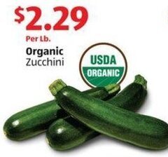 Aldi Organic Zucchini offer