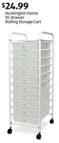 Aldi Huntington Home 10-Drawer Rolling Storage Cart offer