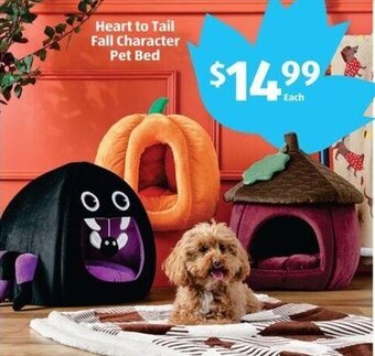 Aldi Heart to Tail Fall Character Pet Bed offer