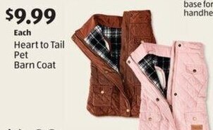Aldi Heart to Tail Pet Barn Coat offer