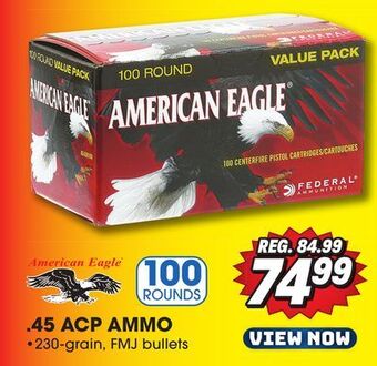 Big 5 Federal american eagle .45 acp ammo offer
