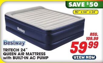 Big 5 Bestway tritech air mattress queen 24 with built-in ac pump offer