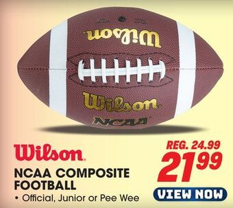 Big 5 Wilson ncaa composite official football offer
