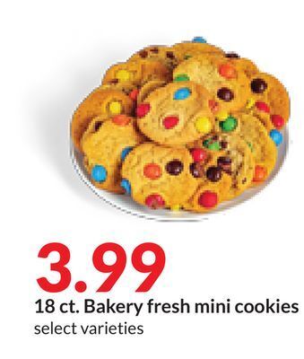 Hy-Vee 18 ct. bakery fresh mini cookies offer