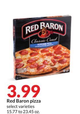 Hy-Vee Red baron pizza offer