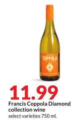 Hy-Vee Francis coppola diamond collection wine offer
