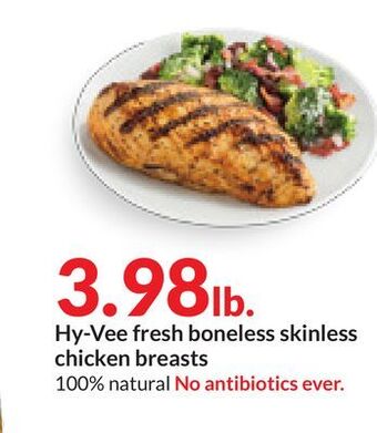 Hy-Vee Hy-vee fresh boneless skinless chicken breasts offer
