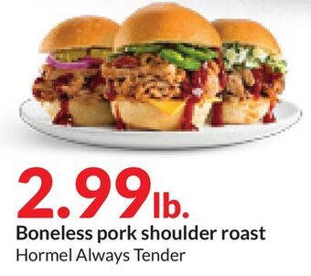 Hy-Vee Boneless pork shoulder roast offer