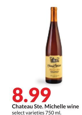 Hy-Vee Chateau ste. michelle wine offer