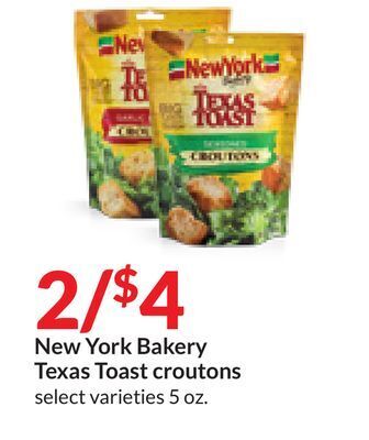 Hy-Vee New york bakery texas toast croutons offer