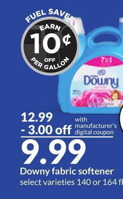 Hy-Vee Downy fabric softener offer