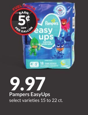 Hy-Vee Pampers easyups offer
