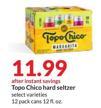 Hy-Vee Topo chico hard seltzer offer