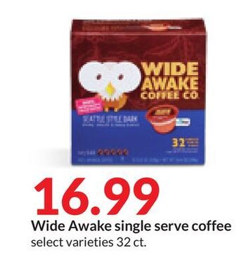 Hy-Vee Wide awake single serve coffee offer