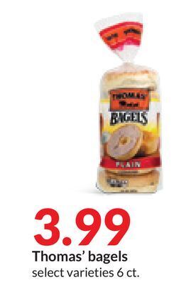 Hy-Vee Thomas' bagels offer