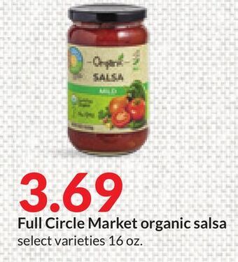 Hy-Vee Full circle market organic salsa offer