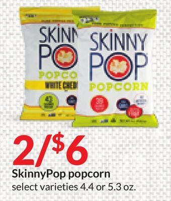 Hy-Vee Skinnypop popcorn offer