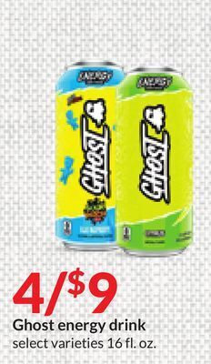 Hy-Vee Ghost energy drink offer
