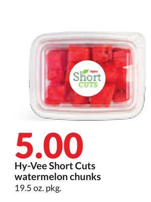 Hy-Vee Hy-vee short cuts watermelon chunks offer