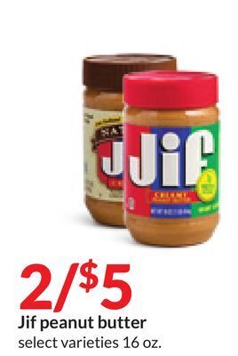 Hy-Vee Jif peanut butter offer