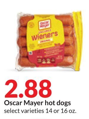 Hy-Vee Oscar mayer hot dogs offer