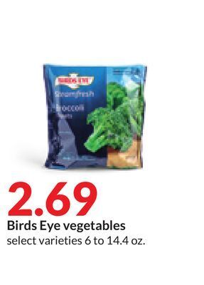 Hy-Vee Birds eye vegetables offer