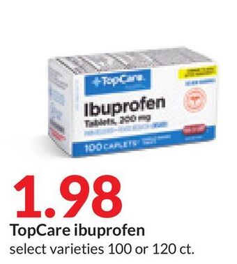 Hy-Vee Topcare ibuprofen offer