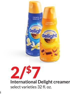 Hy-Vee International delight creamer offer