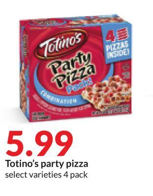 Hy-Vee Totino's party pizza offer