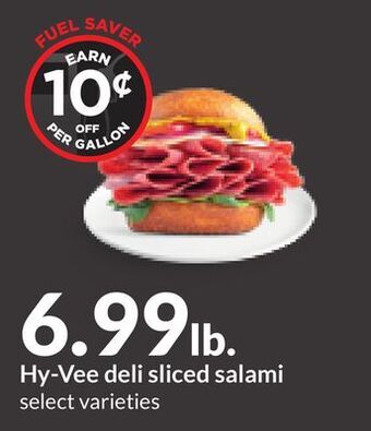 Hy-Vee Hy-vee deli sliced salami offer