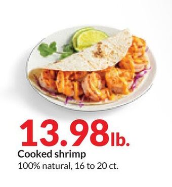 Hy-Vee Cooked shrimp offer