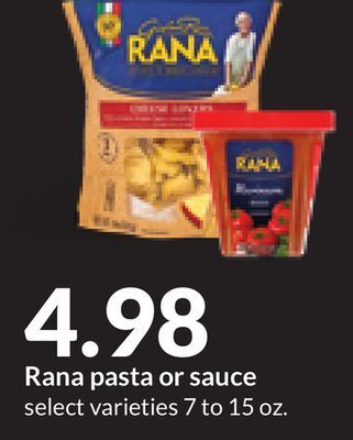 Hy-Vee Rana pasta or sauce offer