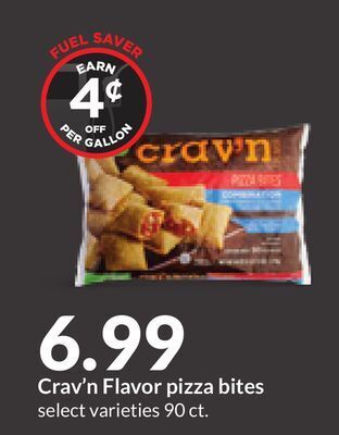 Hy-Vee Crav'n flavor pizza bites offer