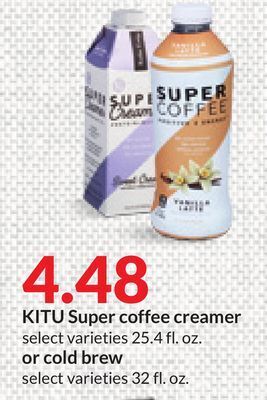 Hy-Vee Kitu super coffee creamer offer