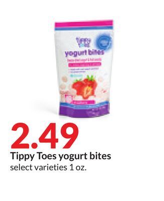 Hy-Vee Tippy toes yogurt bites offer