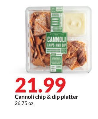 Hy-Vee Cannoli chip & dip platter offer