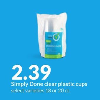 Hy-Vee Simply done clear plastic cups offer