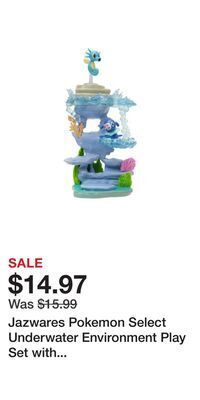 Game Stop Jazwares pokemon select underwater environment play set with popplio and horsea offer